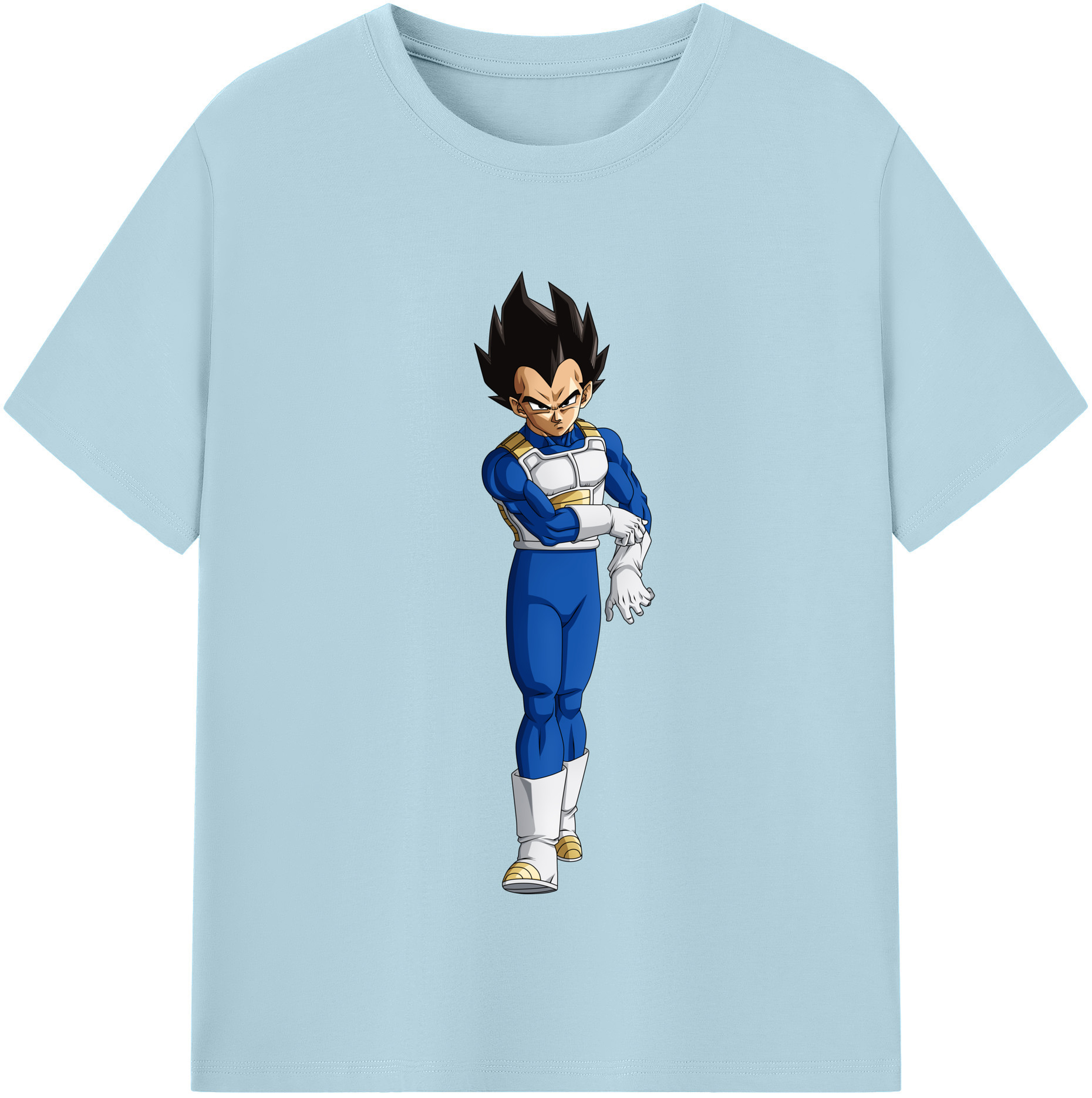 （画像用） ドラゴンボール ベジータ四世（Bejīta Yonsei）DRAGON BALL Vegeta IV 綿100％半袖Tシャツ（フロントプリント）